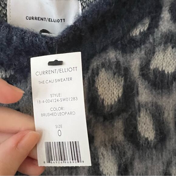 Current/Elliott The Cali Oversized Leopard Print Sweater - Picture 7 of 9